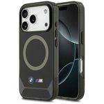 Etui BMW M IML Metal Buttons & Logo MagSafe do iPhone 17 Pro / 18 Pro czarno-niebieski