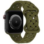Beline pasek Apple Watch Silicone Woven42/44/45/49mm oliwkowy /oliver box