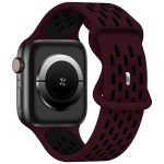 Beline pasek Apple Watch New SportSilicone 42/44/45/49mm bordowo-czarny wine red/black box