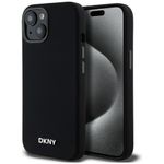 DKNY DKHMP14SSMCHLK iPhone 14 / 15 / 136.1" czarny/black hardcase Liquid Silicone Small Metal Logo MagSafe