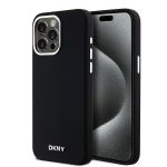 DKNY DKHMP14XSMCHLK iPhone 14 Pro Max6.7" czarny/black hardcase Liquid Silicone Small Metal Logo MagSafe