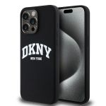 DKNY DKHMP14XSNYACH iPhone 14 Pro Max6.7" czarny/black hardcase Liquid Silicone White Printed Logo MagSafe