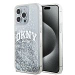 DKNY DKHCP15LLBNAET iPhone 15 Pro6.1" biały/white hardcase Liquid Glitter Big Logo