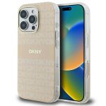 DKNY DKHMP16LHRHSEP iPhone 16 Pro 6.3"różowy/pink hardcase Repeat texture patern & Stripe MagSafe