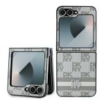 DKNY DKHCZF6PCPTSSE Z Flip6 F741 / Z Flip7 FE beżowy/beige chequered pattern printed stripes