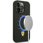 Ferrari FESSIHMP14XBK iPhone 14 Pro Max6.7" czarny/black hardcase Silicone Metal Logo Magsafe