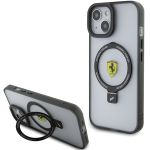 Ferrari FEHMP15SUSCAK iPhone 15 / 14 / 13 6.1" czarny/black hardcase Ring Stand 2023 Collection MagSafe