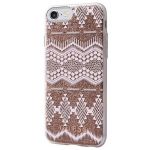 Guess GUHCP7TGTA iPhone 7/8/SE 2020/ SE 2022 beżowy/taupe hardcase Aztec Tribal 3D