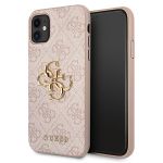 Guess GUHCN614GMGPI iPhone 11 6,1"/ Xr różowy/pink hardcase 4G Big Metal Logo