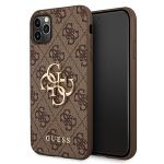 Guess GUHCN584GMGBR iPhone 11 Probrązowy/brown hardcase 4G Big Metal Logo