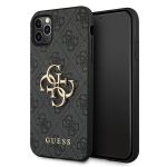 Guess GUHCN654GMGGR iPhone 11 Pro Maxszary/grey hardcase 4G Big Metal Logo
