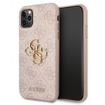 Guess GUHCN584GMGPI iPhone 11 Pro różowy/pink hardcase 4G Big Metal Logo
