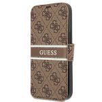 Guess GUBKP13M4GDBR iPhone 13 / 14 / 156.1" brązowy/brown book 4G Stripe
