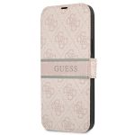 Guess GUBKP13S4GDPI iPhone 13 mini 5,4"różowy/pink book 4G Stripe