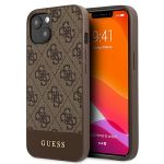 Guess GUHCP13MG4GLBR iPhone 13 / 14 / 156.1" brązowy/brown hard case 4G Stripe Collection