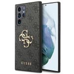 Guess GUHCS22L4GMGGR S908 S22 Ultraszary/grey hardcase 4G Big Metal Logo