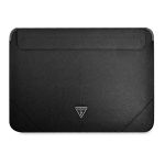 Guess Sleeve GUCS16PSATLK 16" czarny/black Saffiano Triangle Logo