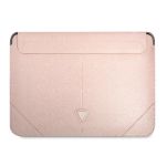 Guess Sleeve GUCS16PSATLP 16" różowy/pink Saffiano Triangle Logo
