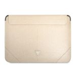 Guess Sleeve GUCS14PSATLE 14" beżowy/beige Saffiano Triangle Logo