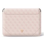 Guess Sleeve GUCS16P4TP 16" rożowy/pink 4G Uptown Triangle logo