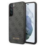 Guess GUHCS22SG4GFGR S22 S901szary/grey hard case 4G Metal Gold Logo