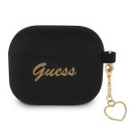 Guess GUA3LSCHSK AirPods 3 coverczarny/black Silicone Charm Heart Collection