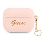 Guess GUAPLSCHSP AirPods Pro coverróżowy/pink Silicone Charm Heart Collection