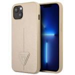Guess GUHCP13MPSATLE iPhone 13 / 14 / 156.1" beżowy/beige hardcase SaffianoTriangle Logo