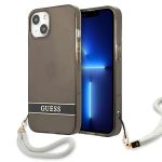 Guess GUHCP13MHTSGSK iPhone 13 / 14 / 156.1" czarny/black hardcase Translucent Stap