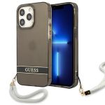 Guess GUHCP13LHTSGSK iPhone 13 Pro / 136,1" czarny/black hardcase Translucent Stap