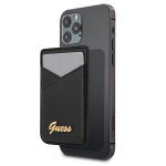 Guess Wallet Card Slot GUWMSSASLBKMagSafe Saffiano czarny/black