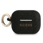 Guess GUAPSGGEK AirPods Pro coverczarny/black Silicone Glitter