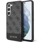 Guess GUHCS23SG4GLGR S23 S911 czarny/black hardcase 4G Stripe Collection