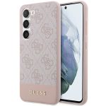 Guess GUHCS23SG4GLPI S23 S911różowy/pink hard case 4G Stripe Collection