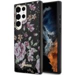 Guess GUHCS23LHCFWSK S23 Ultra S918 czarny/black hardcase Flower Collection