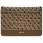 Guess Sleeve GUCS14PS4SGW 14" brązowy/brown 4G Stripe Metal Logo