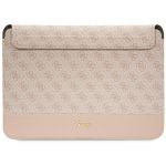 Guess Sleeve GUCS14PS4SGP 14" różowy/pink 4G Stripe Metal Logo