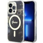 Guess GUHMP14LHTMRSK iPhone 14 Pro 6.1"czarny/black hardcase Golden Marble MagSafe