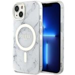 Guess GUHMP14SPCUMAH iPhone 14 / 15 / 136.1" biały/white hardcase Marble MagSafe