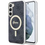 Guess GUHMS23SH4STK S23 S911czarny/black hardcase 4G MagSafe