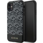 Guess GUHMN61HGCFSEK iPhone 11 / Xr 6.1"czarny/black hardcase GCube Stripes MagSafe