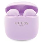 Guess słuchawki Bluetooth GUTWST26PSUTWS + stacja dokująca fioletowy/purple Classic EST Logo