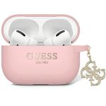 Guess GUAP2LECG4P AirPods Pro 2 (2022/2023) cover różowy/pink Liquid Silicone Glitter Triangle Charm