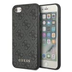 Guess GUHCI8G4GFGR iPhone SE 2022 / 2020/ 7 / 8 szary/grey hard case 4G Metal Gold Logo