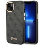 Guess GUHCP14MHG4SHK iPhone 14 Plus / 15 Plus 6.7" czarny/black hard case 4G Vintage Gold Logo
