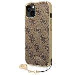 Guess GUHCP14MGF4GBR iPhone 14 Plus/ 15 Plus 6.7" brązowy/brown hardcase 4G Charms Collection