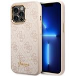 Guess GUHCP14XHG4SHP iPhone 14 Pro Max6,7" różowy/pink hard case 4G Vintage Gold Logo