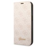 Guess GUBKP14SHG4SHP iPhone 14 / 15 / 136.1" różowy/pink book 4G Vintage Gold Logo