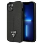 Guess GUHCP14SPSATLK iPhone 14 / 15 / 136.1" czarny/black hardcase SaffianoTriangle Logo