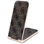 Guess składana ład. indukcyjna2w1 GUDCFAL4PEGW 15W brązowy/brown 4G Pattern MagSafe